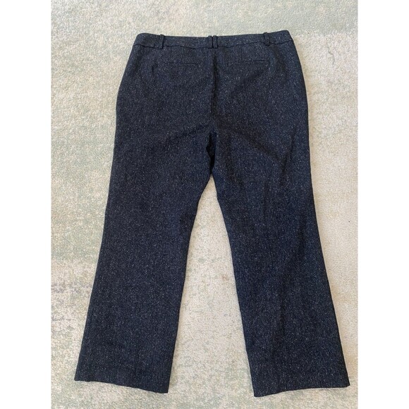 Talbots Women's Size 14W Black Speckled WINDSOR PANTS Straight Leg Wool Blend - Picture 6 of 7